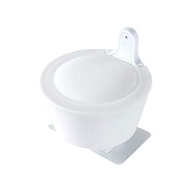 Imagem de FKJLUN Dispensador de sabonete para as mãos, dispensador manual sem perfuração, dispensador de sabão para pendurar na parede, casa, cozinha, higienizador, garrafa, hotel, prensa, gel de banho, loção