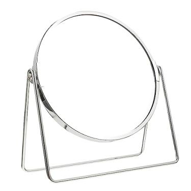 Imagem de TLTDSMY Espelho de maquiagem de dupla face espelho de maquiagem giratório espelho de mesa redondo espelho de vaidade para mesa de aumento redondo espelho de mesa de maquiagem espelho de maquiagem