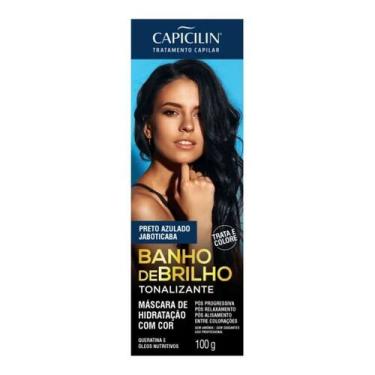 Imagem de Banho Brilho Capicilin Preto Azulado Jabuticaba 100g