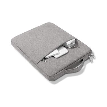 Imagem de Bolsa para notebook de microfibra impermeável 15-16 polegadas cinza