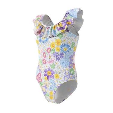 Imagem de Maiô de peça única Angel Season Ruffle Daisy Floral 5T