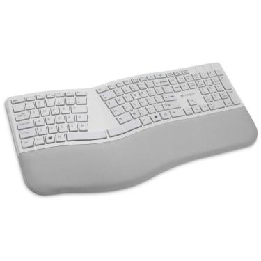 Imagem de Teclado Ergonômico Dividido Sem Fio Recarregável Reduz a Tensão das Mãos, KENSINGTON K75402US, Cinza