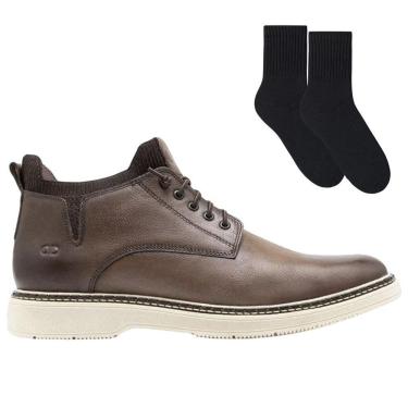 Imagem de Kit Bota Democrata Garage Lock Elástico Masculina + Par de Meia