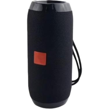 Imagem de Caixa de Som Portátil Bluetooth, Rádio FM, Entrada USB, Bateria Recarregável, Design Compacto (Preta)