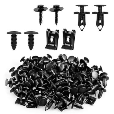 Imagem de Shakas Parafuso de bucha de para-lama M4.2 de 120 peças, parafuso auto-roscante de cabeça hexagonal para para-choque, conjunto de parafusos de porca em U, compatível com GMC Chevy Ford Buick Jeep