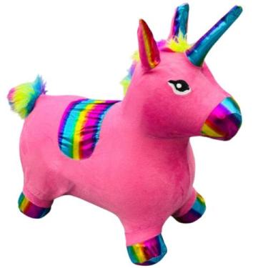 Imagem de Cavalinho Upa Upa Unicornio Pocoto Brinquedo Pula Pula Rosa - Castela 