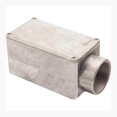 Imagem de Condulete De Aluminio E 2" Bsp Com Tampa Sem Pintura Sem Vedacao 56102