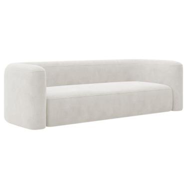 Imagem de Sofá 2 Lugares 160cm Orgânico Luxo Recepção Melina Linho Adj Decor Bege