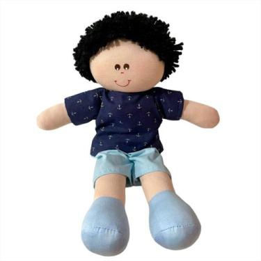 Imagem de Boneca De Pano Bebê Artesanal Nome 30cm - Monzillo Baby & Kids, LUCCA