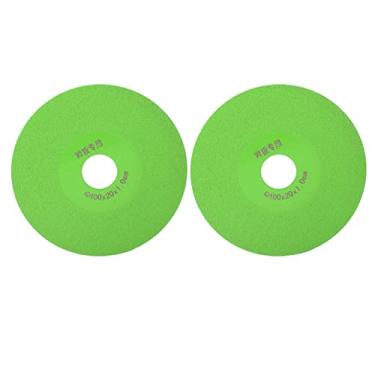 Imagem de Akozon Disco de Corte de Vidro Diamante 2 Peças, Lâmina de Serra de Moagem de 4 Polegadas para Cerâmica, Pedra e Tijolo, Roda de Corte Eficiente para Uso Profissional