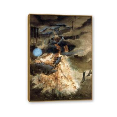 Imagem de Zeichn8u Remedios Varo Decoração de parede I'll pass them apart impressão em tela pintura surrealismo arte de parede decoração de casa Remedios Varo pôster presente para quarto sala de estar 100 x 70