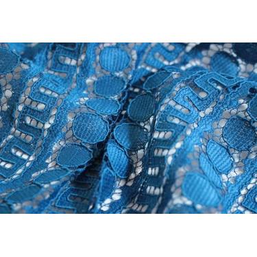 Imagem de Tecido Guipir Saint Martim - 100% Poliéster (Peocock, 2m x 1,30m)