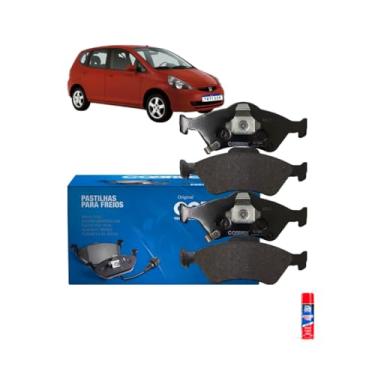 Imagem de Kit Pastilha de Freio Dianteira Honda Fit 1.5 14> + Car80 Anti Chio 300ml