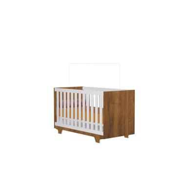 Imagem de Berço que vira Cama com Colchão - Aurora - MobiBaby