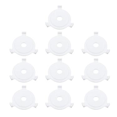 Imagem de MY MIRONEY 10 peças E27 para E10 anel adaptador de abajur de plástico branco anéis redutores adaptadores conversores acessórios de lâmpada