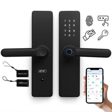 Imagem de Fechadura Inteligente Knup Segurança Avançada e Múltiplos Acessos para