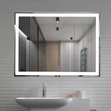 Imagem de Espelho Iluminado com LED Touch Screen - Design Exclusivo - EspelhosPR