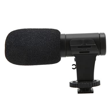 Imagem de Luqeeg MIC 06 Mini Microfone para Celular Microfone Compacto de Redução de Ruído para Vlog de Vídeo Em Conferência Ao Vivo, ABS Preto 3,5 Mm Plug and Play para Vloggers