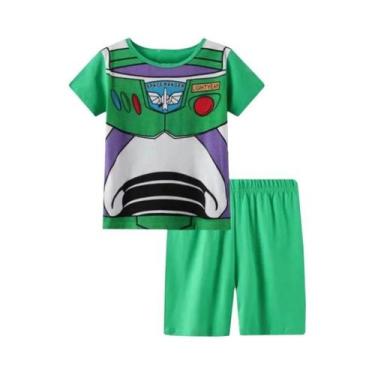 Imagem de Conjunto De Pijamas De Algodão Para Meninos, Roupa De Dormir De Verão,