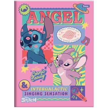 Imagem de Caderno Stitch FORONI Universitário BROCHURA - 80 Folhas (Rosa)