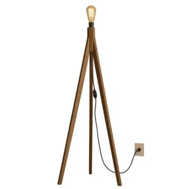 Imagem de Candeeiro De Pé Com TrêS Pernas - Adequado Para Salas De Estar E Quartos, Em Madeira, IluminaçãO Decorativa