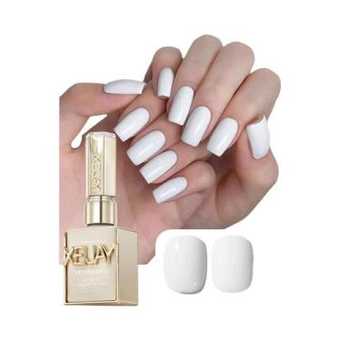 Imagem de Esmalte Em Gel Preto E Branco 15ml, Sem Necessidade De Limpeza, 4 Core