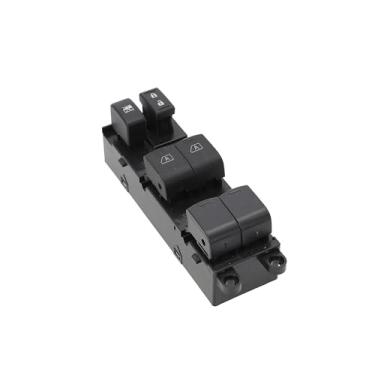 Imagem de Interruptor de janela elétrica do lado do motorista - Interruptor de janela mestre compatível com Nissan Titan Armada Quset Infiniti G35 QX4 16 pinos + 3 pinos de substituição # 25401-ZT10A