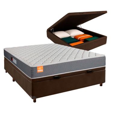 Imagem de Cama Box Bau + Colchão Casal D23 Pro Inducol