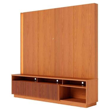 Imagem de Estante Home TV 75 Polegadas 200 Cm 2 Portas Jordao Colibri Freijo