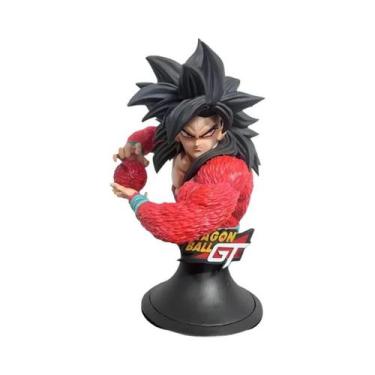 Imagem de 24cm Dragon Ball Super Saiyan 4 Goku e Vegeta Busto Estátua Anime Figu
