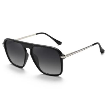 Imagem de JRLLFD Óculos de sol masculino polarizado retrô degradê inteiro feminino (3)