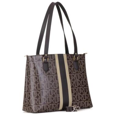 Imagem de Bolsa Feminina Sacola Grande Transversal De Ombro Shopper (Café)