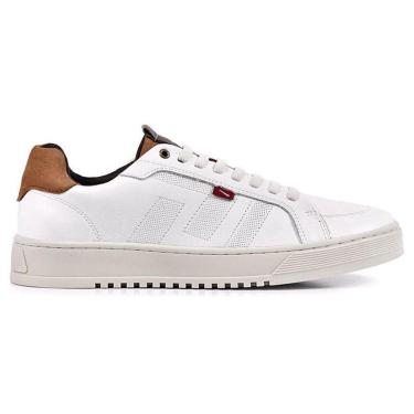 Imagem de Sapatênis Masculino Easy Branco Caramelo Ferracini 9131-694B-Masculino