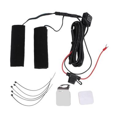 Imagem de Fafeicy Capa de Punhos Aquecidos, Manga de Guiador Aquecido para Motocicleta de Aquecimento Rápido, 3 Configurações de Calor, para Pilotos Em Clima Frio Em ATVs e Motocicletas