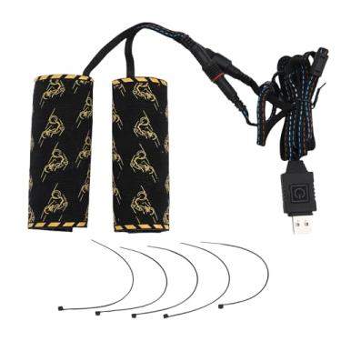 Imagem de Fafeicy Capa de Aperto de Mão Aquecida Usb, 6 Configurações de Temperatura, Aquecedor de Guiador de Motocicleta, Adequado para Bicicletas Elétricas e de Montanha