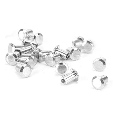 Imagem de 100 parafusos de roda 8 x 10 mm pregos antiderrapantes, parafusos de aço de tungstênio de alta qualidade com corpo de aço macio preto, para carro, motocicleta, quadriciclo, UTV