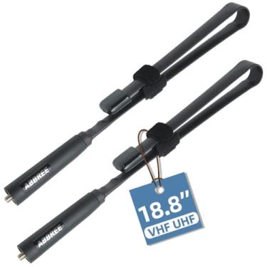 Imagem de ABBREE SMA-Antena de rádio amador fêmea VHF/UHF 47.8 cm 144/430MHz antena tática CS dobrável de alto ganho para Baofeng UV-5R BF-F8HP Pro 5RM K5PLUS GM21 AR-152 Quansheng K6 UVK5(8) rádio (2)