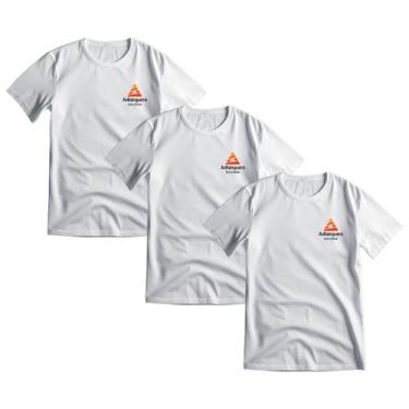 Imagem de Kit 3 Camiseta Faculdade Anhanguera Unissex Nome Do Curso - Sete Sete 