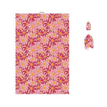 Imagem de Papel Transferível De Argila Polimérica Com Padrão De Flor Tulipa Colo