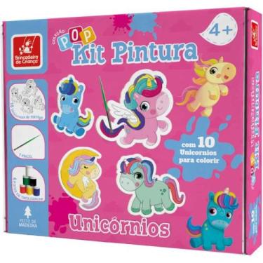 Imagem de Brinquedo para Colorir Unicórnios KIT POP com 10 Telas - [Marca Do Pro