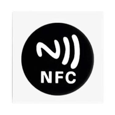 Imagem de Etiqueta NFC Ntag213 Anti-Metal De 25mm Regravável Com Adesivo Para Sm
