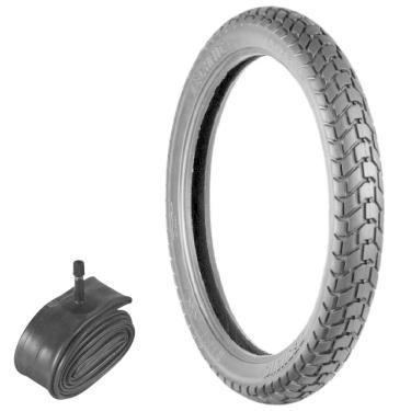 Imagem de Kit pneu Nx Bros 125 Xtz 150 Crosser 90/90-19 52t T&C Technic + Câmara