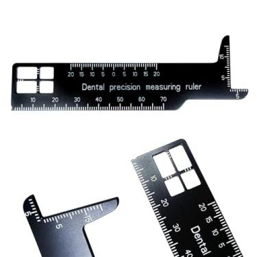 Imagem de Ferramenta médica de alumínio da régua de medição da precisão dental para a fotografia e a odontologia