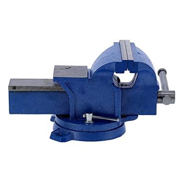 Imagem de Torno de bancada para serviço pesado com base giratória de 360 ​​graus com bigorna Torno de travamento de metal de 6 polegadas para fresadoras Máquinas de perfuração de manutenção