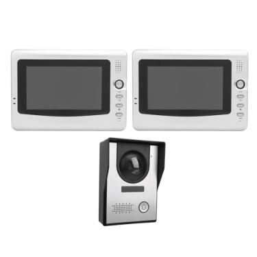 Imagem de Generic de Campainha de Vídeo Com Fio, Desligamento Automático à Prova de Chuva, Visão de ângulo de 120 Graus, Conversa Bidirecional, de Entrada de Telefone de Porta de Vídeo, (Plugue americano