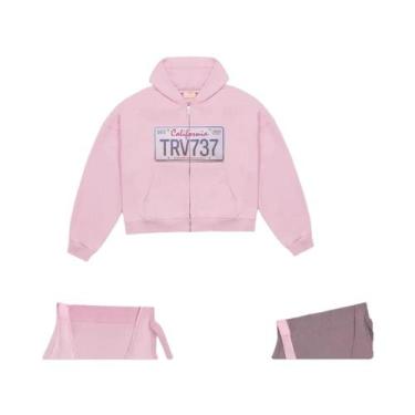 Imagem de Moletom Masculino Retro Com Estampa, Capuz E Zíper, Estilo Streetwear 