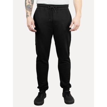 Imagem de Calça Tommy Jeans Moletom Masculina Side Flag Preta-Masculino