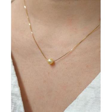 Imagem de Colar Luna Ouro 18k com Pérola Natural 5mm - no-brand