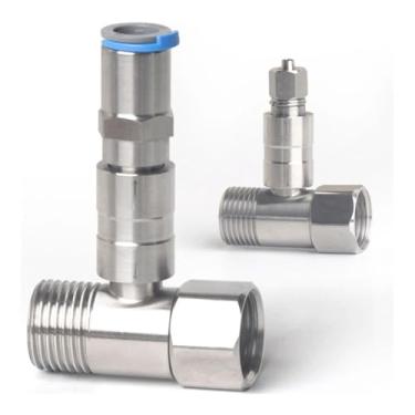 Imagem de 1/10.2 cm 3/20.3 cm 1/5.1 cm tubo OD POM conector de encaixe rápido filtro purificador de água sistema RO (DN8)