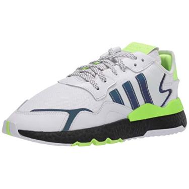 Imagem de adidas Originals Tênis masculino Zx 1k Boost, Ftwr Branco/Core Black/Signal Green, 37